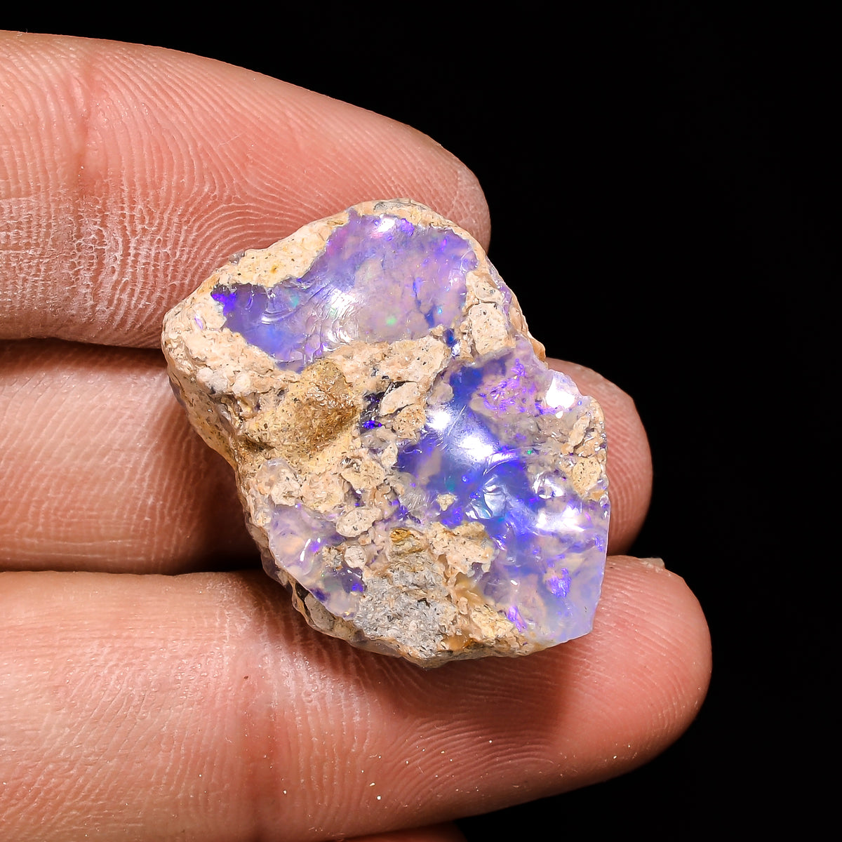 Tempting Top Grade Quality 100% Natural Welo Fire Ethiopian Opal Fancy Rough Loose Gemstone For Making Jewelry 27X18X13 MM 31 Cts. KR14-22 Sunkarton