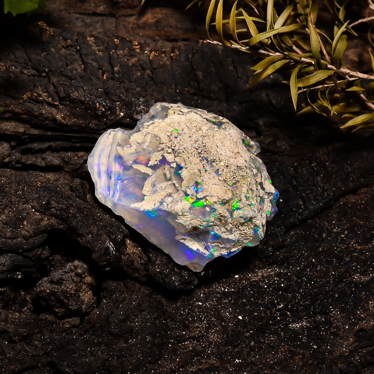 Tempting Top Grade Quality 100% Natural Welo Fire Ethiopian Opal Fancy Rough Loose Gemstone For Making Jewelry 27X18X13 MM 31 Cts. KR14-22 Sunkarton