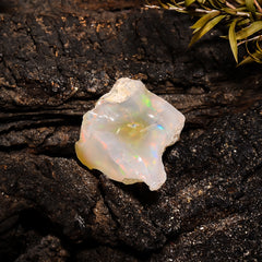 Terrific Top Grade Quality 100% Natural Welo Fire Ethiopian Opal Fancy Rough Loose Gemstone For Making Jewelry 16X15X12 MM 13.6 Cts. KR14-23 Sunkarton