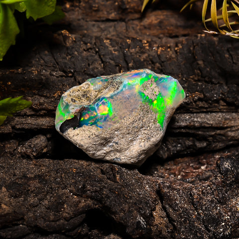 Unique Top Grade Quality 100% Natural Welo Fire Ethiopian Opal Fancy Rough Loose Gemstone For Making Jewelry 24X20X11 MM 16.55 Cts. KR14-24 Sunkarton