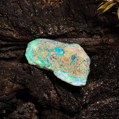 Wonderful Top Grade Quality 100% Natural Welo Fire Ethiopian Opal Fancy Rough Loose Gemstone For Making Jewelry 23X16X10 MM 9.15 Cts KR14-25 Sunkarton