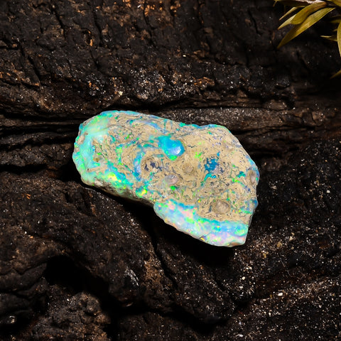 Wonderful Top Grade Quality 100% Natural Welo Fire Ethiopian Opal Fancy Rough Loose Gemstone For Making Jewelry 23X16X10 MM 9.15 Cts KR14-25 Sunkarton