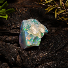 Amazing Top Grade Quality 100% Natural Welo Fire Ethiopian Opal Fancy Rough Loose Gemstone For Making Jewelry 22X17X13 MM 19.25 Cts. KR14-26 Sunkarton