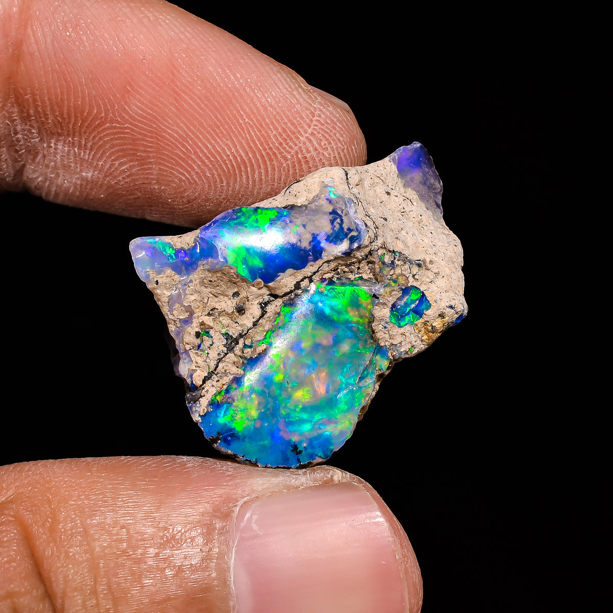 Awesome Top Grade Quality 100% Natural Welo Fire Ethiopian Opal Fancy Rough Loose Gemstone For Making Jewelry 21X18X13 MM 17.1 Cts. KR14-28 Sunkarton