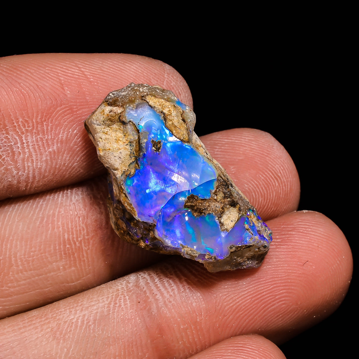 Beautiful Top Grade Quality 100% Natural Welo Fire Ethiopian Opal Fancy Rough Loose Gemstone For Making Jewelry 26X14X10MM 16.85 Cts KR14-29 Sunkarton