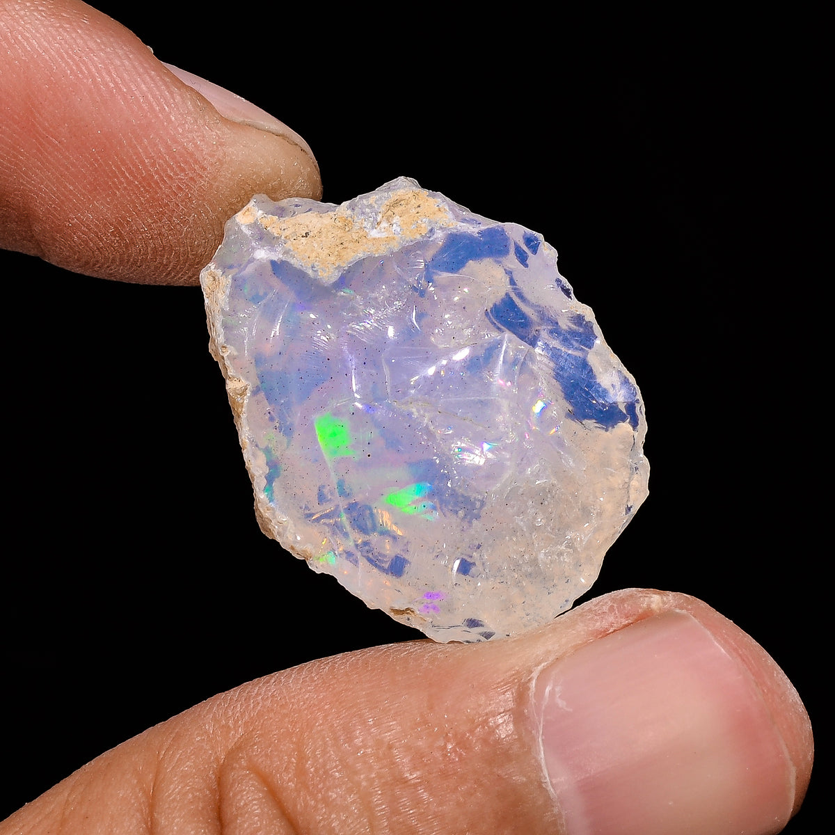 Awesome Top Grade Quality 100% Natural Welo Fire Ethiopian Opal Fancy Rough Loose Gemstone For Making Jewelry 26X20X10 MM 19.4 Cts. KR14-3 Sunkarton