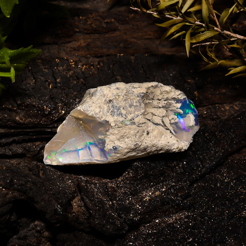 Dazzling Top Grade Quality 100% Natural Welo Fire Ethiopian Opal Fancy Rough Loose Gemstone For Making Jewelry 37X16X12 MM 22.8 Cts. KR14-31 Sunkarton