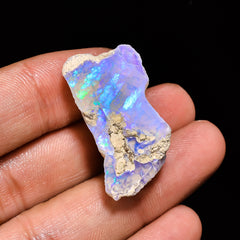 Exclusive Top Grade Quality 100% Natural Welo Fire Ethiopian Opal Fancy Rough Loose Gemstone For Making Jewelry 31X16X14MM 26.85 Cts KR14-33 Sunkarton
