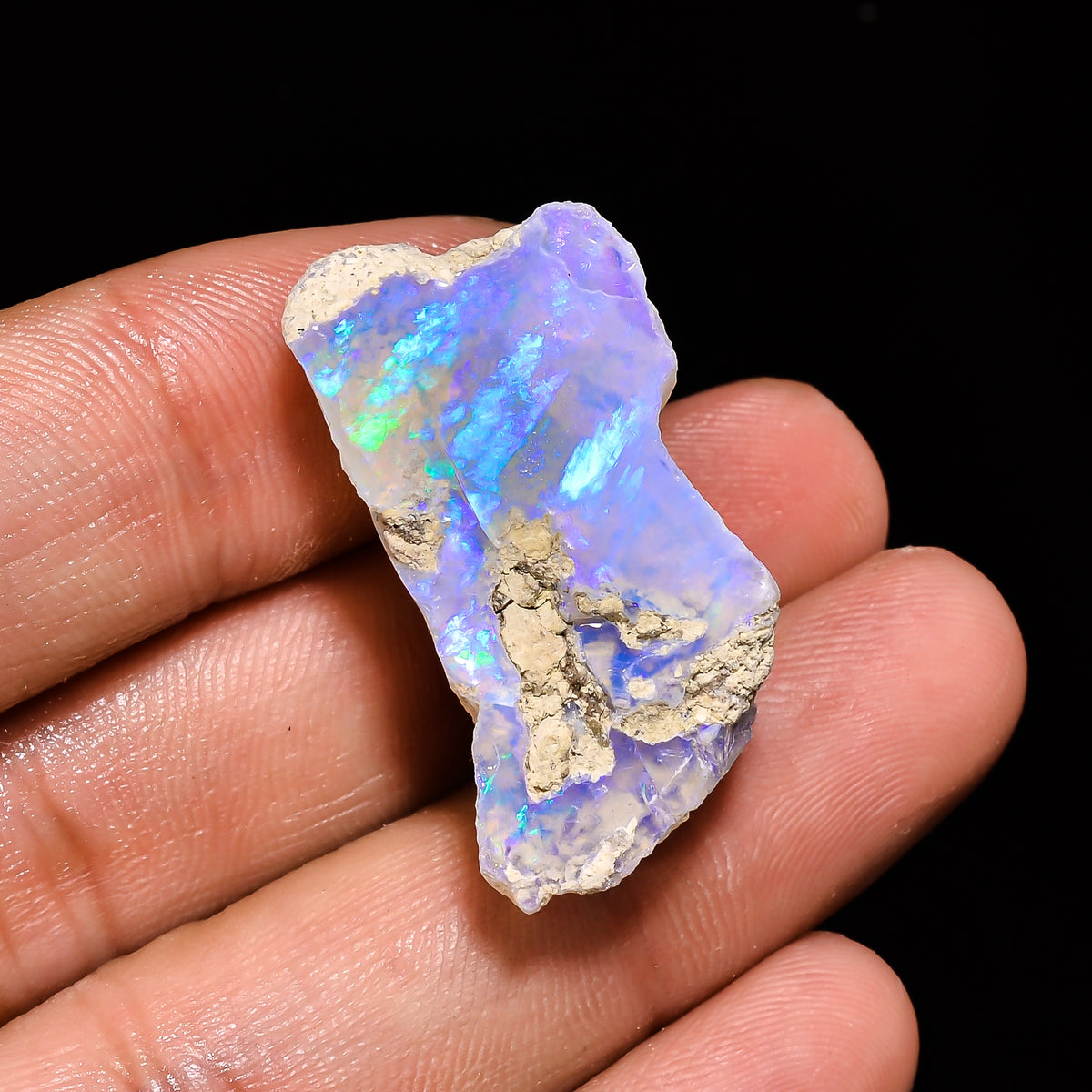 Exclusive Top Grade Quality 100% Natural Welo Fire Ethiopian Opal Fancy Rough Loose Gemstone For Making Jewelry 31X16X14MM 26.85 Cts KR14-33 Sunkarton