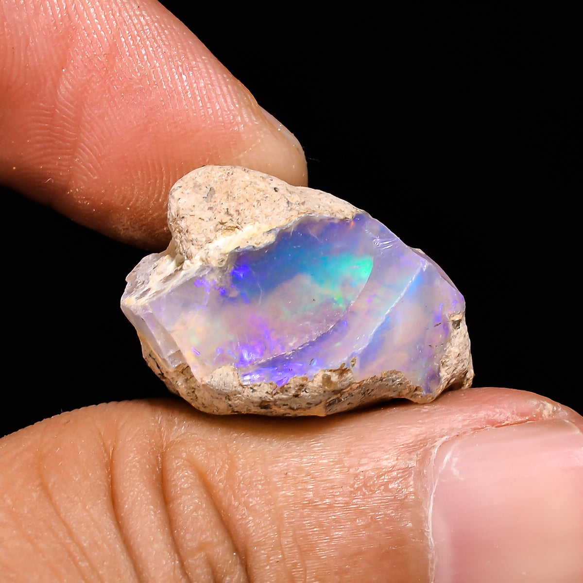 Elegant Top Grade Quality 100% Natural Welo Fire Ethiopian Opal Fancy Rough Loose Gemstone For Making Jewelry 22X14X10 MM 14.8 Cts. KR14-34 Sunkarton