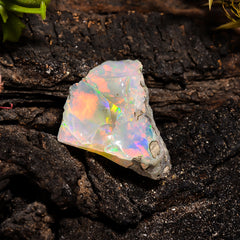 Fabulous Top Grade Quality 100% Natural Welo Fire Ethiopian Opal Fancy Rough Loose Gemstone For Making Jewelry 22X21X11 MM 18.45 Cts KR14-35 Sunkarton