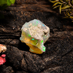 Fantastic Top Grade Quality 100% Natural Welo Fire Ethiopian Opal Fancy Rough Loose Gemstone For Making Jewelry 21X19X13MM 17.45 Cts KR14-36 Sunkarton