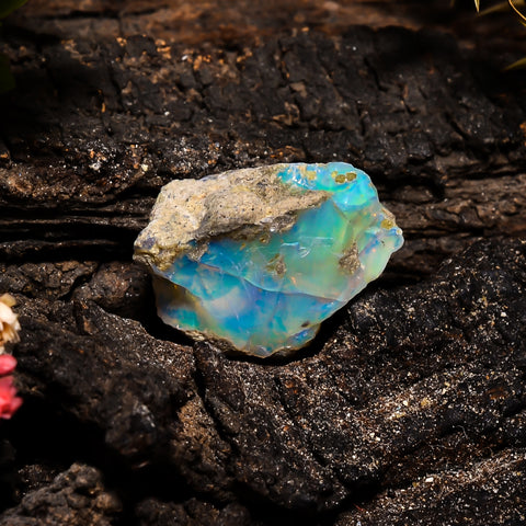 Gorgeous Top Grade Quality 100% Natural Welo Fire Ethiopian Opal Fancy Rough Loose Gemstone For Making Jewelry 18x14x10 MM 10.2 Cts. KR14-37 Sunkarton