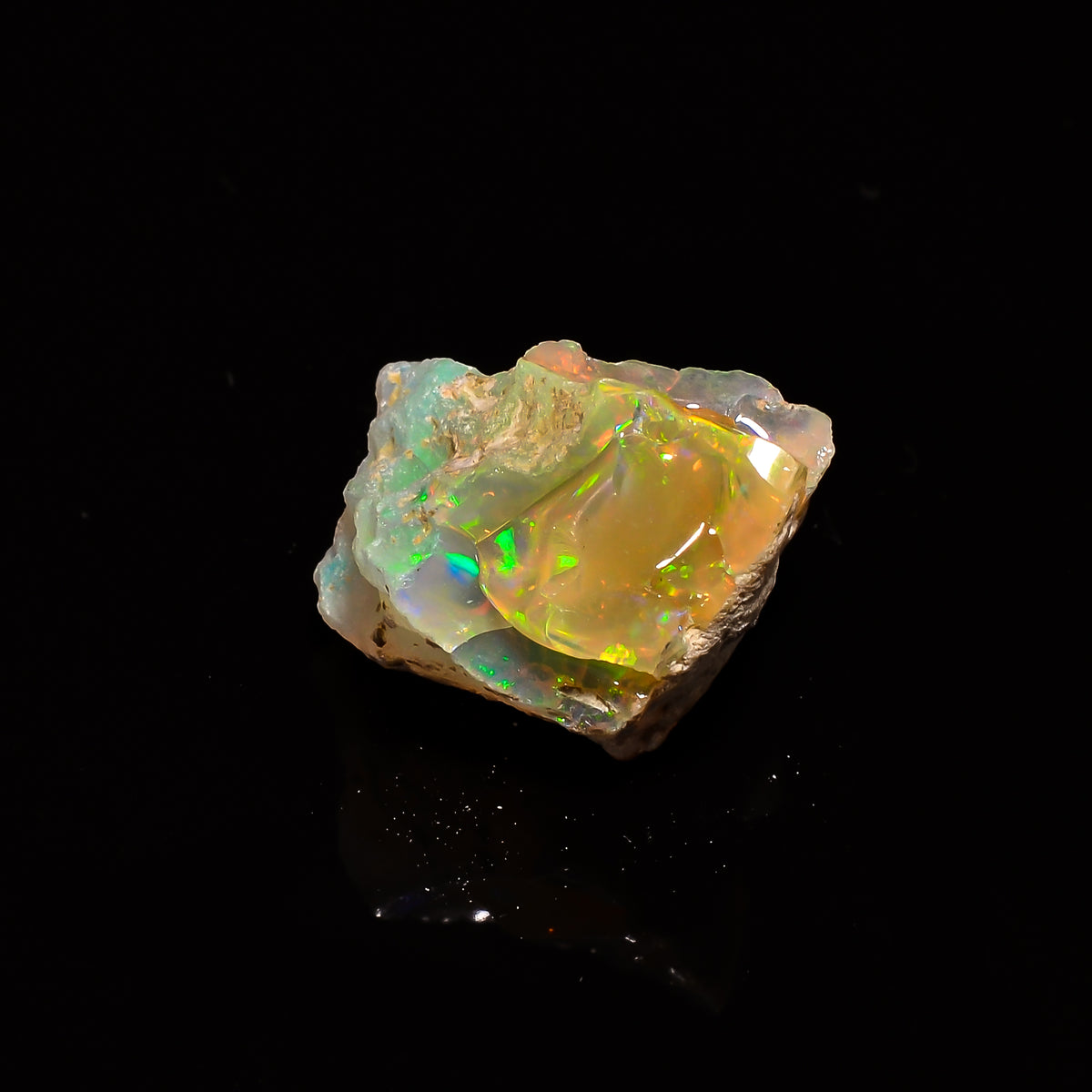 Immaculate Top Grade Quality 100% Natural Welo Fire Ethiopian Opal Fancy Rough Loose Gemstone For Making Jewelry 18X13X12 MM 9.6 Cts KR14-38 Sunkarton