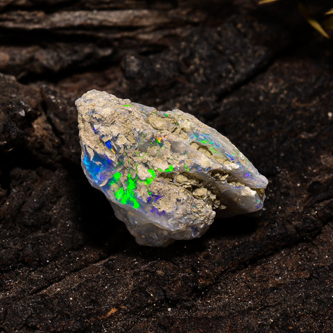 Beautiful Top Grade Quality 100% Natural Welo Fire Ethiopian Opal Fancy Rough Loose Gemstone For Making Jewelry 25X23X16 MM 25 Cts. KR14-4 Sunkarton