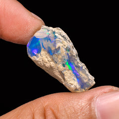 Splendid Top Grade Quality 100% Natural Welo Fire Ethiopian Opal Fancy Rough Loose Gemstone For Making Jewelry 26X14X11 MM 16.2 Cts. KR14-43 Sunkarton