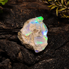Superb Top Grade Quality 100% Natural Welo Fire Ethiopian Opal Fancy Rough Loose Gemstone For Making Jewelry 27X21X15 MM 26.4 Cts. KR14-44 Sunkarton