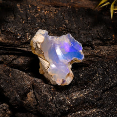 Stunning Top Grade Quality 100% Natural Welo Fire Ethiopian Opal Fancy Rough Loose Gemstone For Making Jewelry 20X17X14 MM 11.3 Cts. KR14-45 Sunkarton