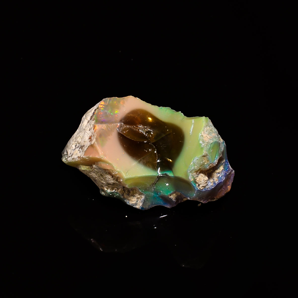 Tempting Top Grade Quality 100% Natural Welo Fire Ethiopian Opal Fancy Rough Loose Gemstone For Making Jewelry 28X17X15 MM 26.8 Cts. KR14-47 Sunkarton