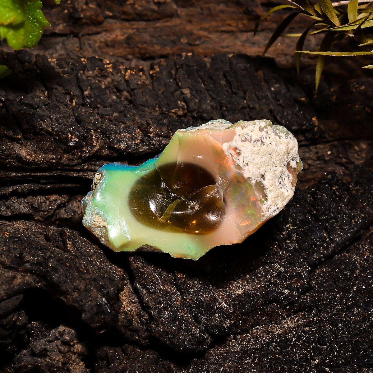 Tempting Top Grade Quality 100% Natural Welo Fire Ethiopian Opal Fancy Rough Loose Gemstone For Making Jewelry 28X17X15 MM 26.8 Cts. KR14-47 Sunkarton