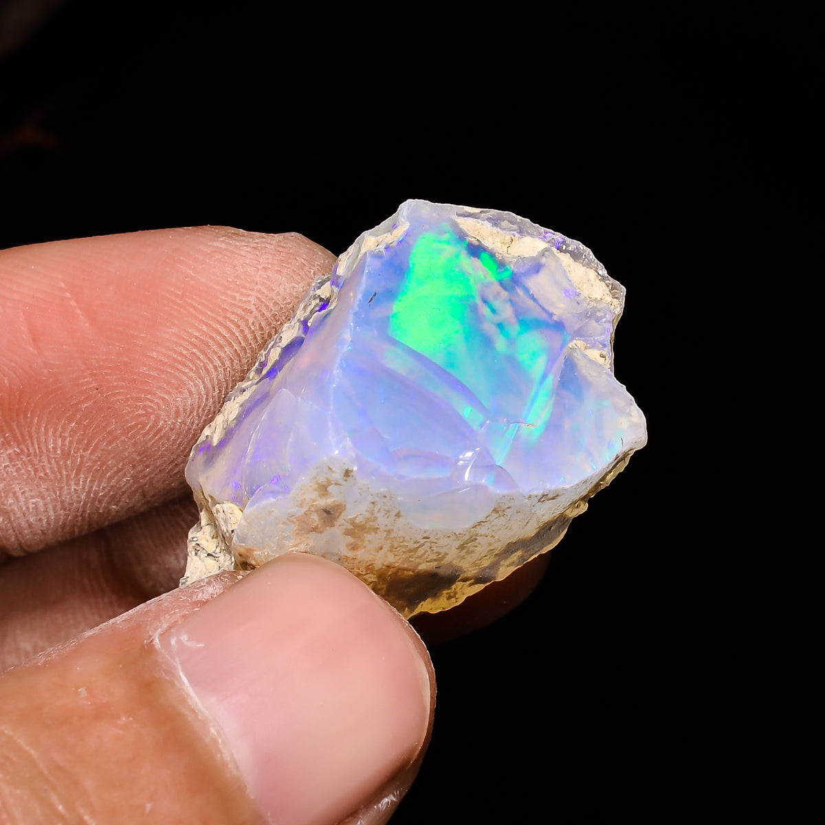 Classic Top Grade Quality 100% Natural Welo Fire Ethiopian Opal Fancy Rough Loose Gemstone For Making Jewelry 29X19X17 MM 31.2 Cts. KR14-5 Sunkarton