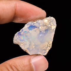 Beautiful Top Grade Quality 100% Natural Welo Fire Ethiopian Opal Fancy Rough Loose Gemstone For Making Jewelry 31X27X8 MM 21.45 Cts KR14-54 Sunkarton