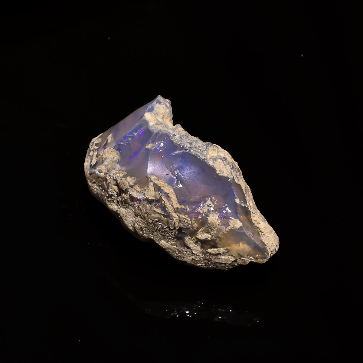 Dazzling Top Grade Quality 100% Natural Welo Fire Ethiopian Opal Fancy Rough Loose Gemstone For Making Jewelry 40X23X20 MM 58.1 Cts. KR14-56 Sunkarton