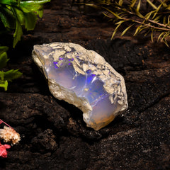 Dazzling Top Grade Quality 100% Natural Welo Fire Ethiopian Opal Fancy Rough Loose Gemstone For Making Jewelry 40X23X20 MM 58.1 Cts. KR14-56 Sunkarton