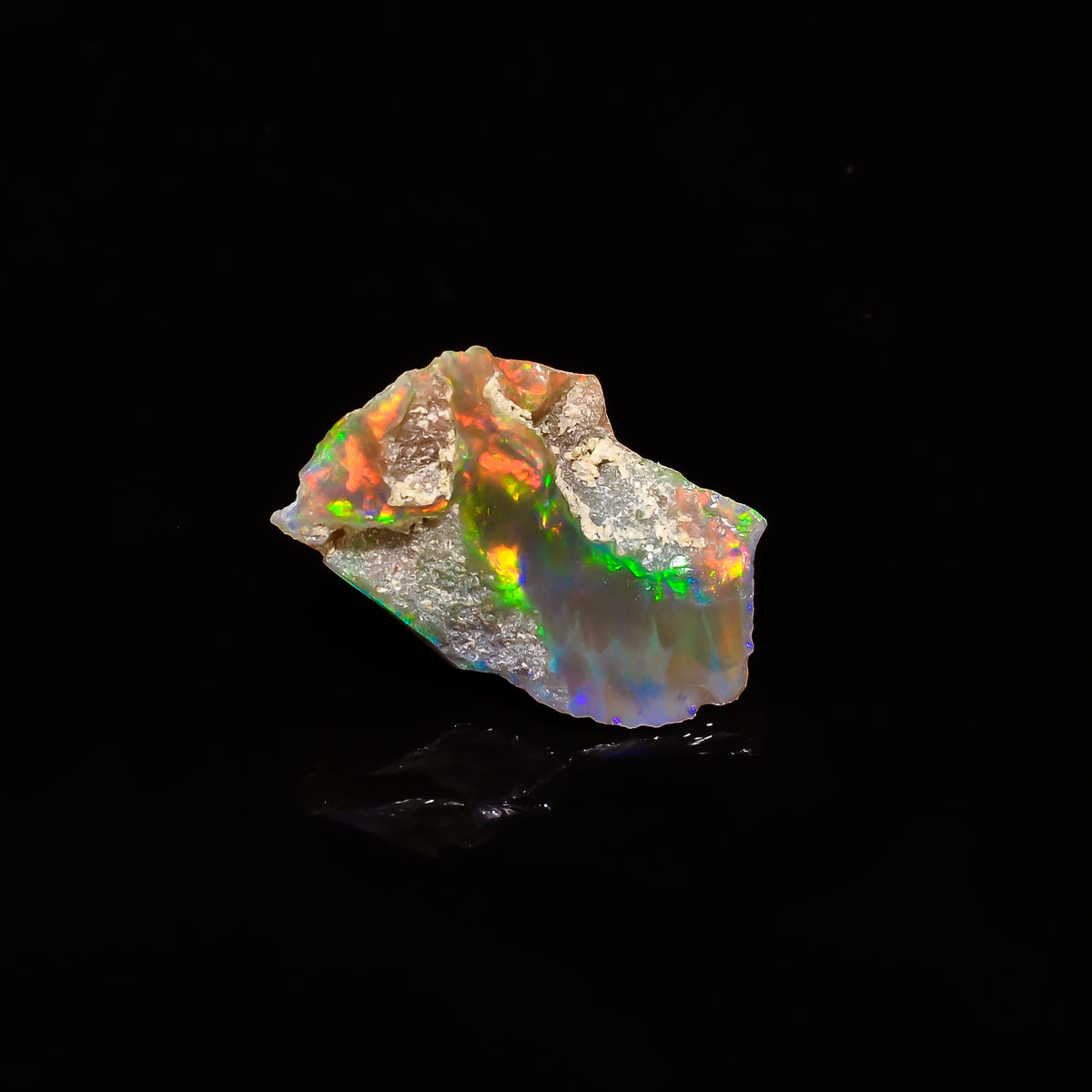 Excellent Top Grade Quality 100% Natural Welo Fire Ethiopian Opal Fancy Rough Loose Gemstone For Making Jewelry 18X11X9 MM 5.85 Cts. KR14-57 Sunkarton