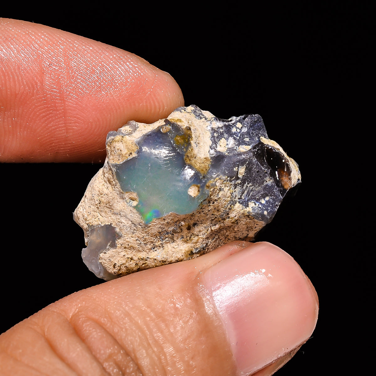 Elegant Top Grade Quality 100% Natural Welo Fire Ethiopian Opal Fancy Rough Loose Gemstone For Making Jewelry 27X19X12 MM 21.1 Cts. KR14-59 Sunkarton