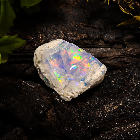 Dazzling Top Grade Quality 100% Natural Welo Fire Ethiopian Opal Fancy Rough Loose Gemstone For Making Jewelry 20X14X10 MM 10.6 Cts. KR14-6 Sunkarton