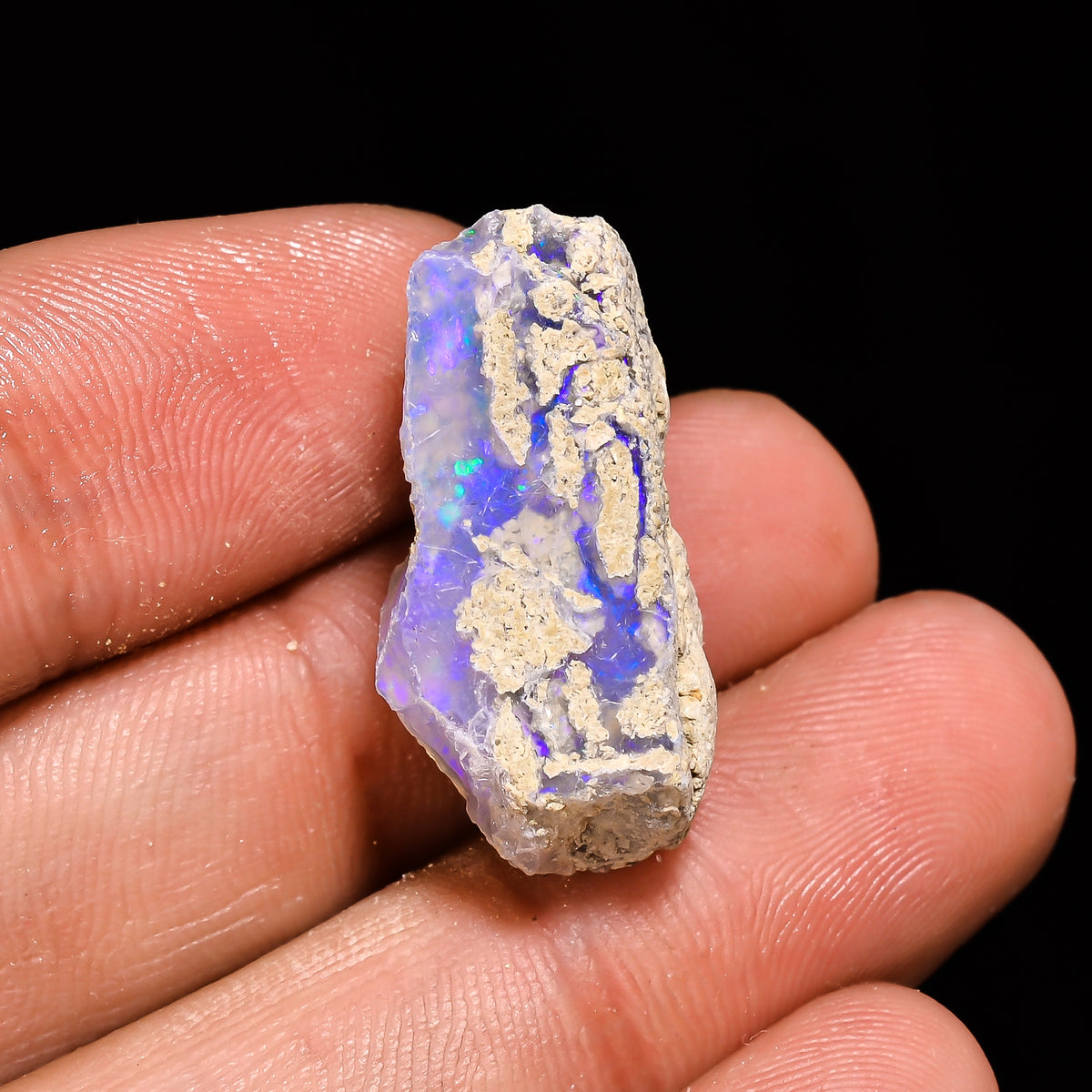 Fabulous Top Grade Quality 100% Natural Welo Fire Ethiopian Opal Fancy Rough Loose Gemstone For Making Jewelry 25X14X13 MM 13.8 Cts. KR14-60 Sunkarton