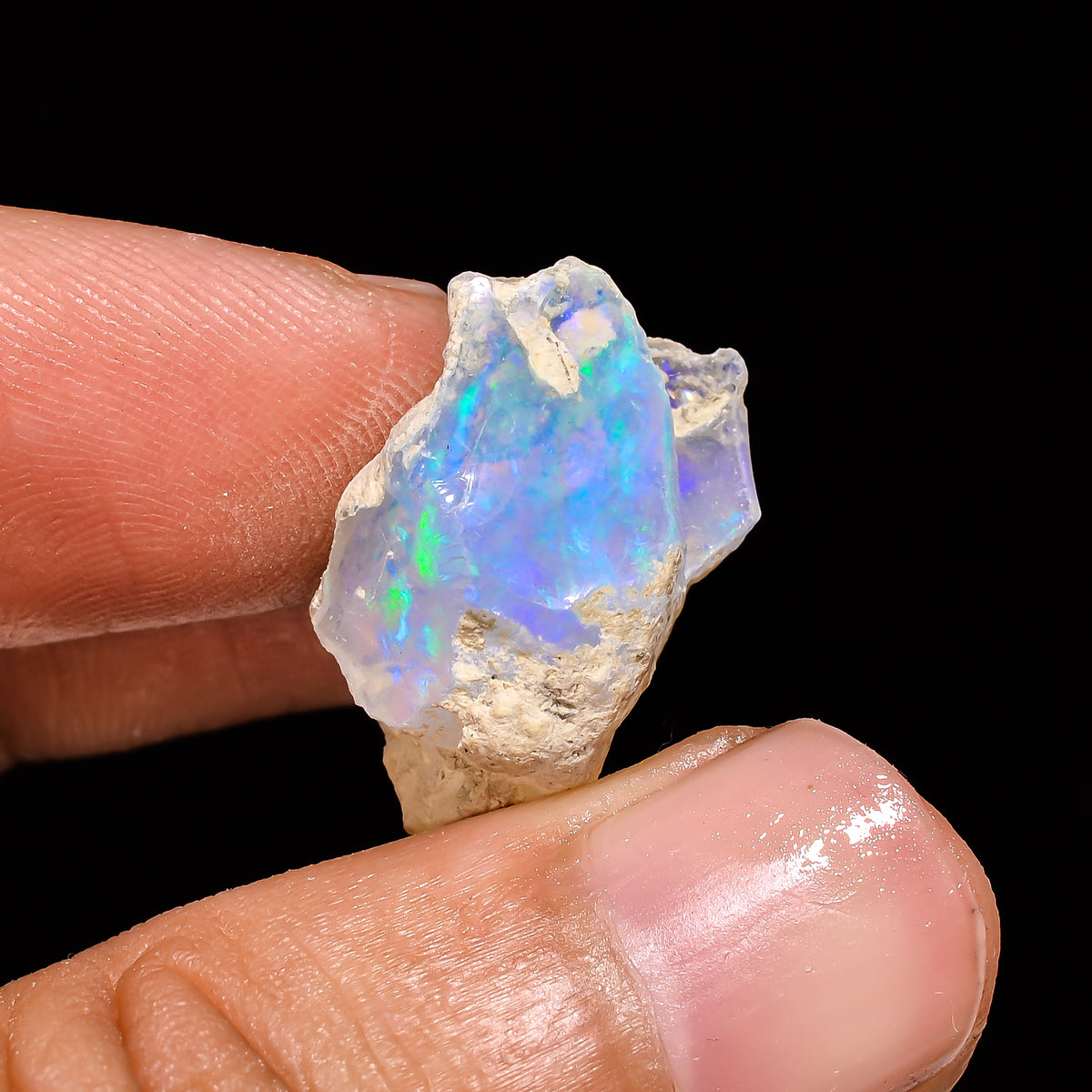 Marvellous Top Grade Quality 100% Natural Welo Fire Ethiopian Opal Fancy Rough Loose Gemstone For Making Jewelry 22X17X11MM 13.85 Cts KR1465 Sunkarton