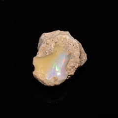 Mind Blowing Top Grade Quality 100% Natural Welo Fire Ethiopian Opal Rough Loose Gemstone For Making Jewelry 26X22X11 MM 24.35 Cts. KR14-66 Sunkarton