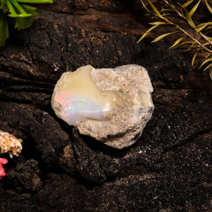 Mind Blowing Top Grade Quality 100% Natural Welo Fire Ethiopian Opal Rough Loose Gemstone For Making Jewelry 26X22X11 MM 24.35 Cts. KR14-66 Sunkarton