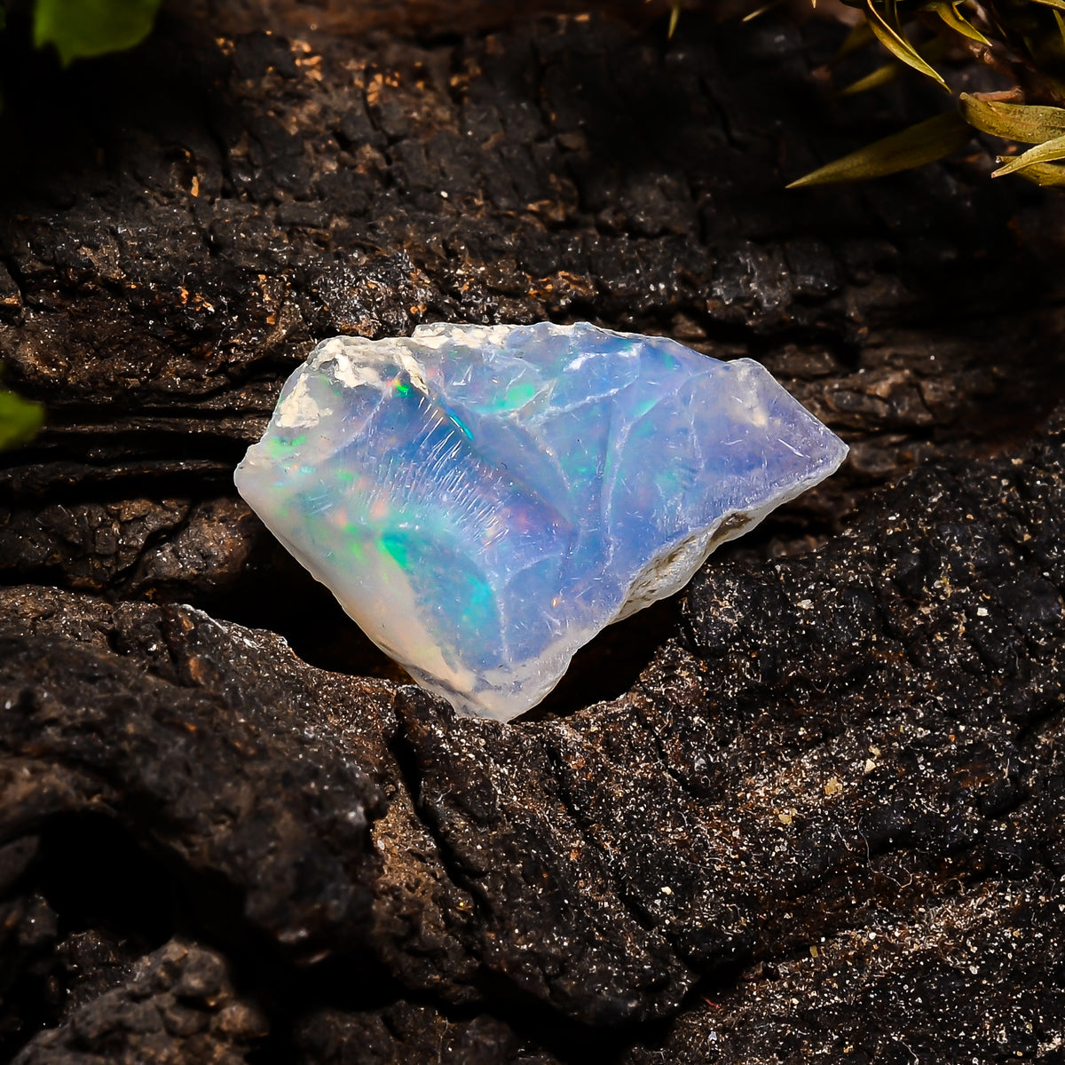 Excellent Top Grade Quality 100% Natural Welo Fire Ethiopian Opal Fancy Rough Loose Gemstone For Making Jewelry 23X15X9 MM 7.7 Cts. KR14-7 Sunkarton