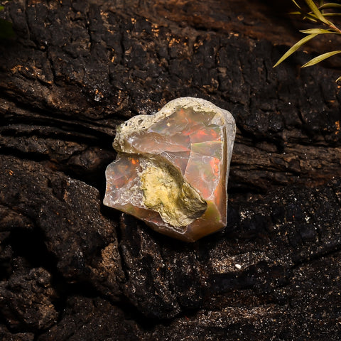 Unique Top Grade Quality 100% Natural Welo Fire Ethiopian Opal Fancy Rough Loose Gemstone For Making Jewelry 18X16X14 MM 16.9 Cts. KR14-74 Sunkarton