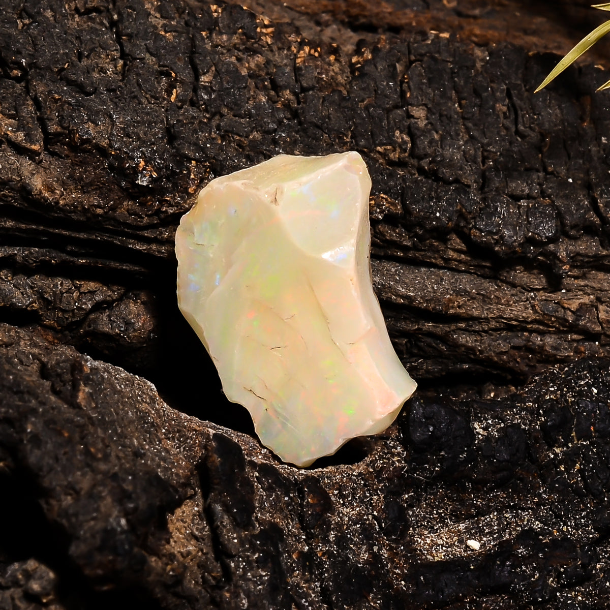 Wonderful Top Grade Quality 100% Natural Welo Fire Ethiopian Opal Fancy Rough Loose Gemstone For Making Jewelry 18X13X7 MM 5.55 Cts. KR14-75 Sunkarton