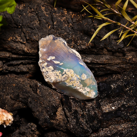 Amazing Top Grade Quality 100% Natural Welo Fire Ethiopian Opal Fancy Rough Loose Gemstone For Making Jewelry 25X15X8 MM 10.2 Cts. KR14-76 Sunkarton