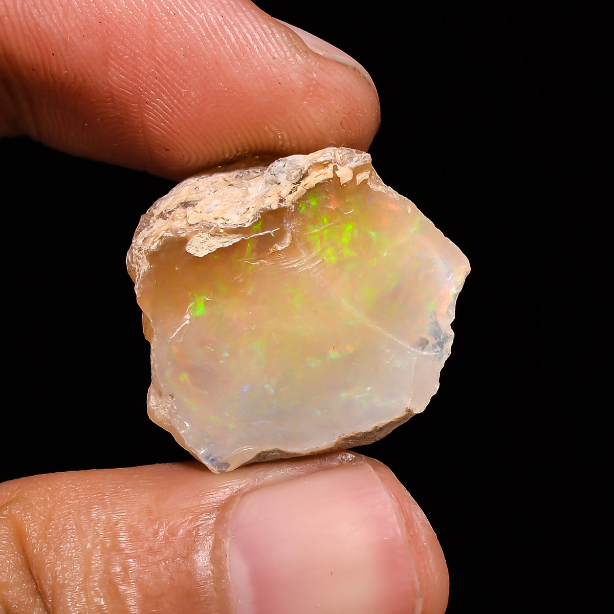 Attractive Top Grade Quality 100% Natural Welo Fire Ethiopian Opal Fancy Rough Loose Gemstone For Making Jewelry 22X18X11MM 20.8 Cts KR14-77 Sunkarton