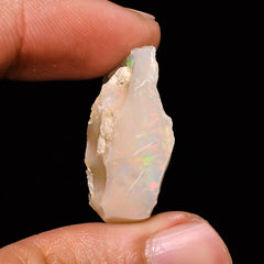 Awesome Top Grade Quality 100% Natural Welo Fire Ethiopian Opal Fancy Shape Rough Loose Gemstone For Making Jewelry 27X13X10MM 14 Cts KR1478 Sunkarton