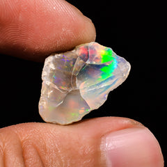 Classic Top Grade Quality 100% Natural Welo Fire Ethiopian Opal Fancy Rough Loose Gemstone For Making Jewelry 19X14X9 MM 7.55 Cts. KR14-80 Sunkarton