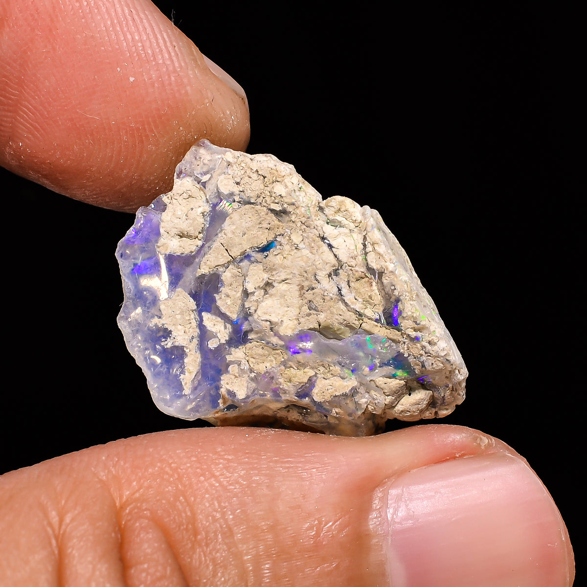 Fabulous Top Grade Quality 100% Natural Welo Fire Ethiopian Opal Fancy Rough Loose Gemstone For Making Jewelry 22X16X9 MM 9.1 Cts. KR14-85 Sunkarton