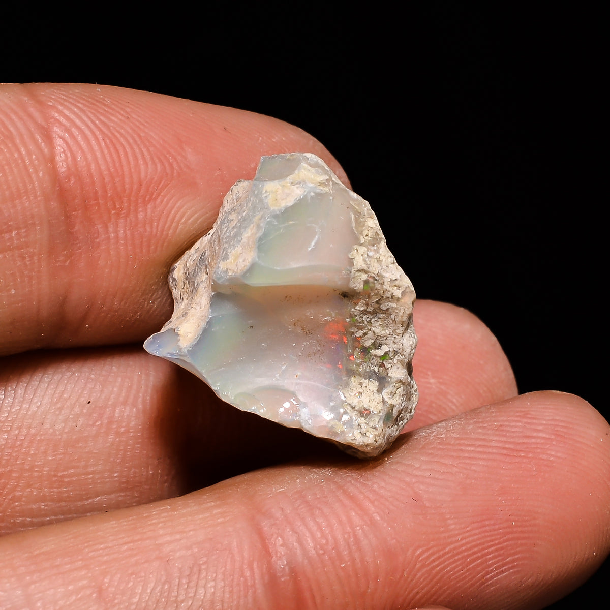 Gorgeous Top Grade Quality 100% Natural Welo Fire Ethiopian Opal Fancy Rough Loose Gemstone For Making Jewelry 19X17X12 MM 11.6 Cts. KR14-87 Sunkarton