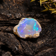 Elegant Top Grade Quality 100% Natural Welo Fire Ethiopian Opal Fancy Rough Loose Gemstone For Making Jewelry 20X16X14 MM 20.5 Cts. KR14-9 Sunkarton