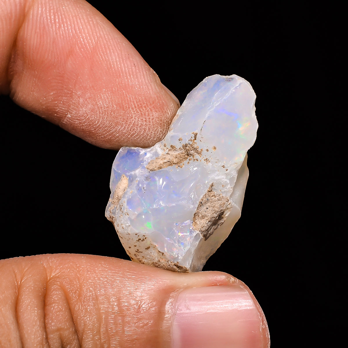 Marvellous Top Grade Quality 100% Natural Welo Fire Ethiopian Opal Fancy Rough Loose Gemstone For Making Jewelry 27X16X14MM 18.35 Cts KR1490 Sunkarton