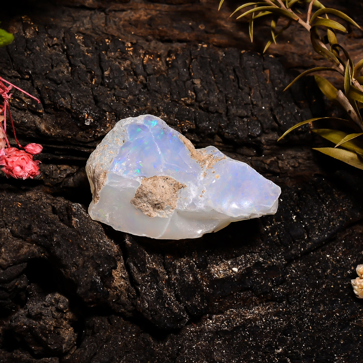 Marvellous Top Grade Quality 100% Natural Welo Fire Ethiopian Opal Fancy Rough Loose Gemstone For Making Jewelry 27X16X14MM 18.35 Cts KR1490 Sunkarton