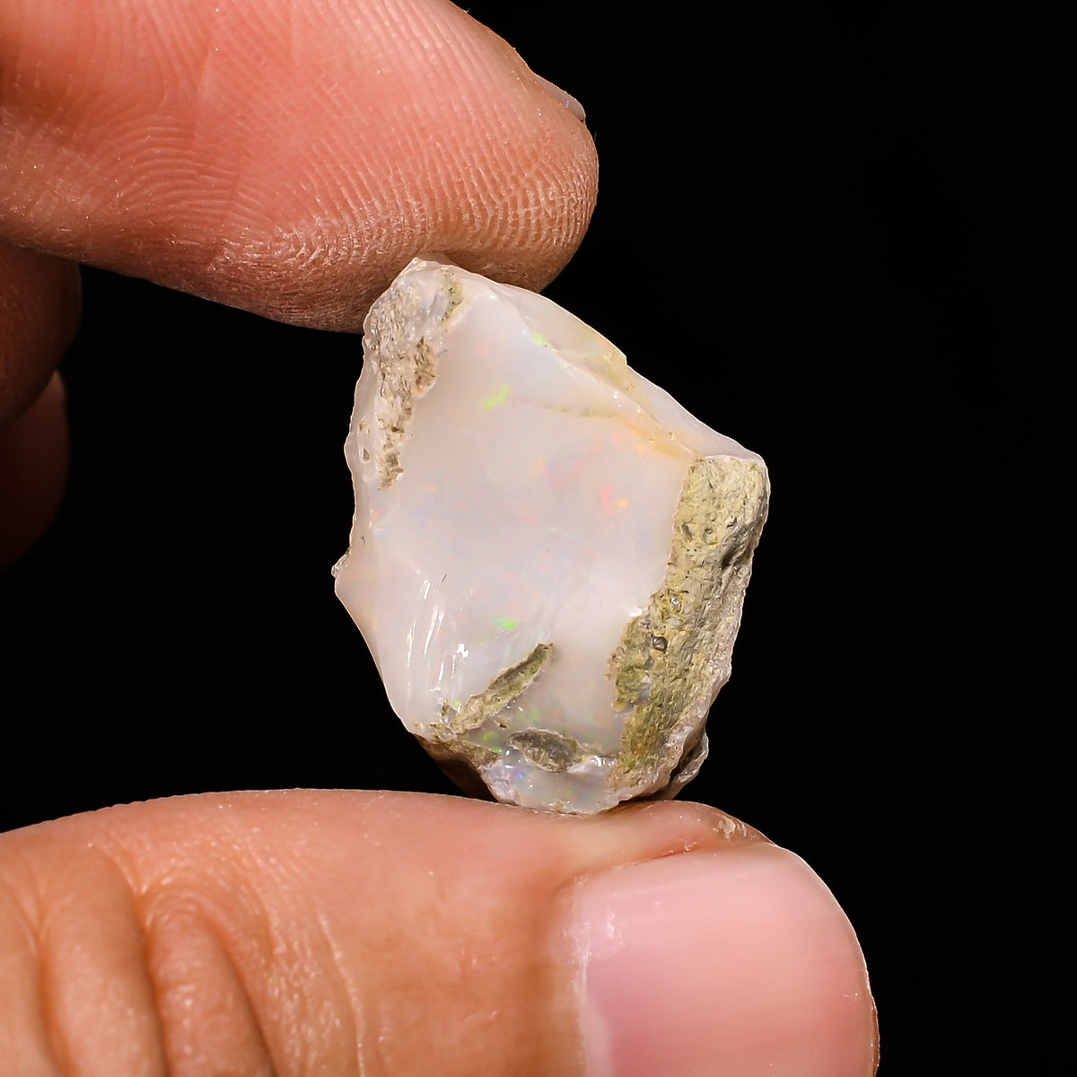 Mind Blowing Top Grade Quality 100% Natural Welo Fire Ethiopian Opal Rough Loose Gemstone For Making Jewelry 22X15X11 MM 13.8 Cts. KR14-91 Sunkarton