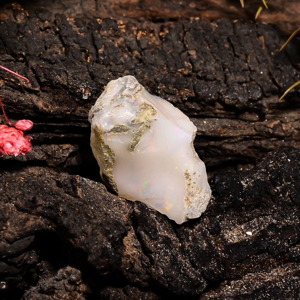 Mind Blowing Top Grade Quality 100% Natural Welo Fire Ethiopian Opal Rough Loose Gemstone For Making Jewelry 22X15X11 MM 13.8 Cts. KR14-91 Sunkarton