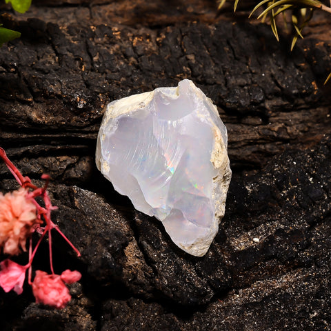 Splendid Top Grade Quality 100% Natural Welo Fire Ethiopian Opal Fancy Rough Loose Gemstone For Making Jewelry 23X18X12 MM 17.9 Cts. KR14-93 Sunkarton